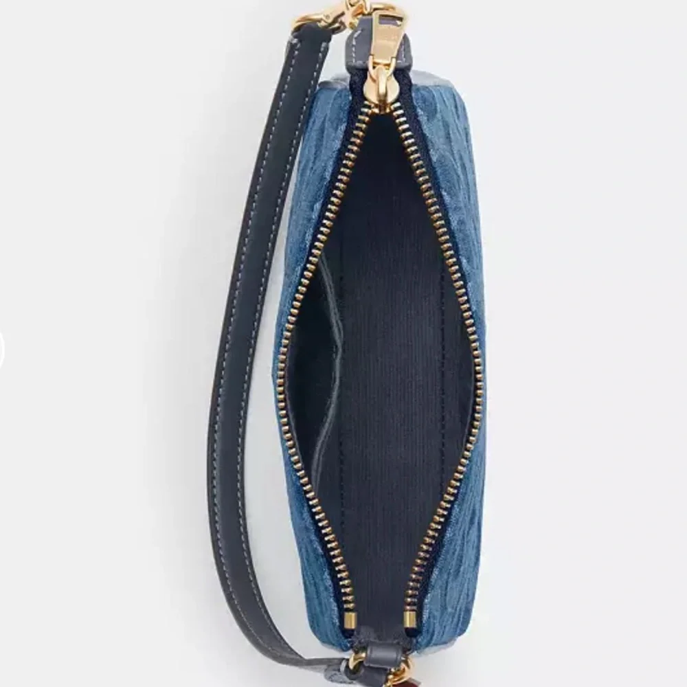 COACH Nolita 19 in Signature Denim Shoulder Bag - Indigo / Gold - Picture 5 of 8